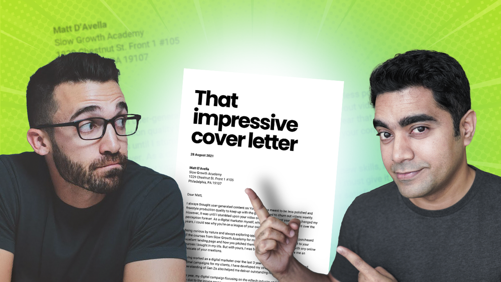 Write an Excellent Cover Letter | 5 Essential Tips (w/Slow Growth Academy Template)